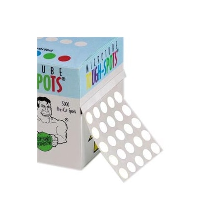 Diversified Biotech Tough-Spots, Multi, 1/2", White, 5000/pk, 5000PK 247163